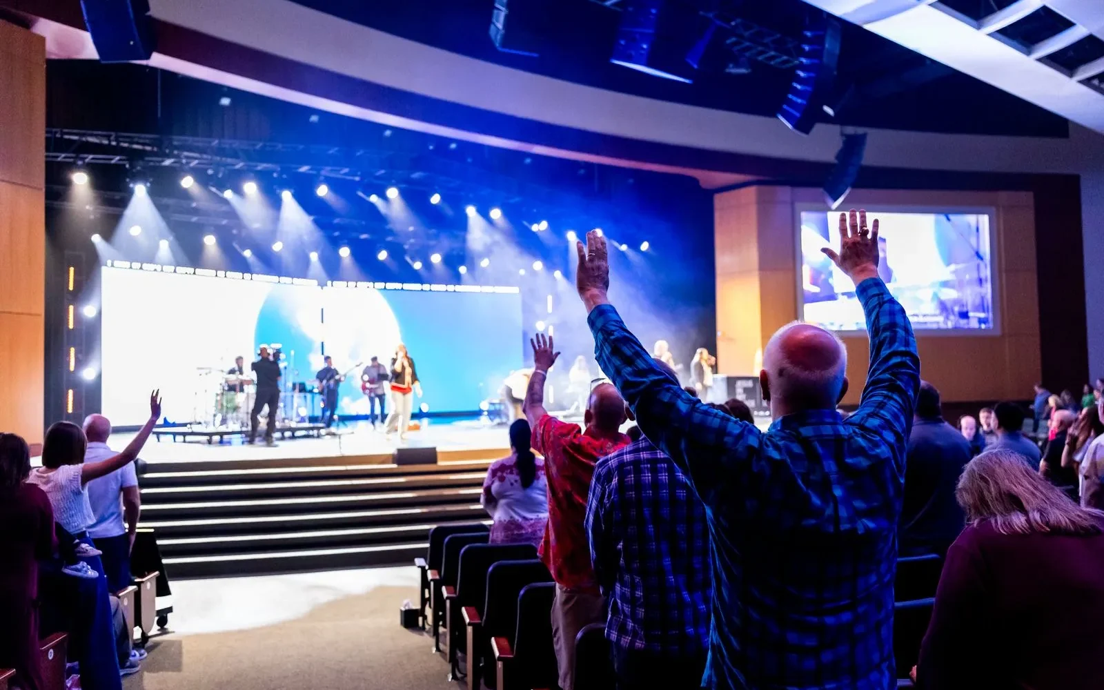 Congregation sunday worship service