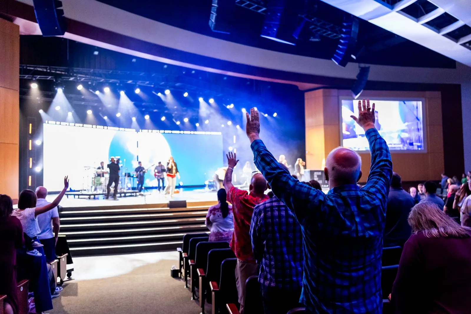 Congregation sunday worship service